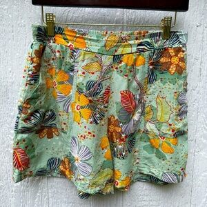Orientique Naturally Australian Women’s Multicolor Boho Tropical Floral Shorts S